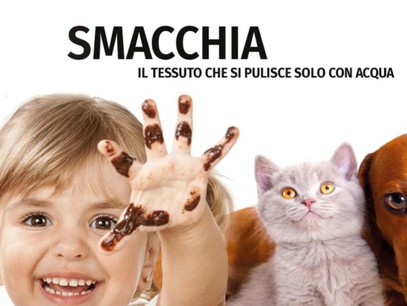 SMACCHIA – Il tessuto che si pulisce solo con acqua